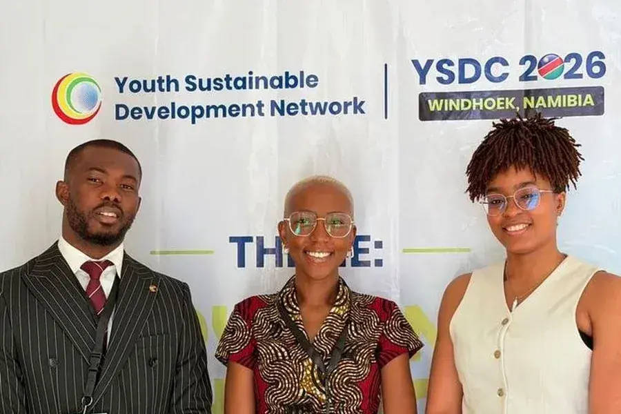 The RE.Think team at the Youth Sustainable Development Conference 2026 in Windhoek, Namibia